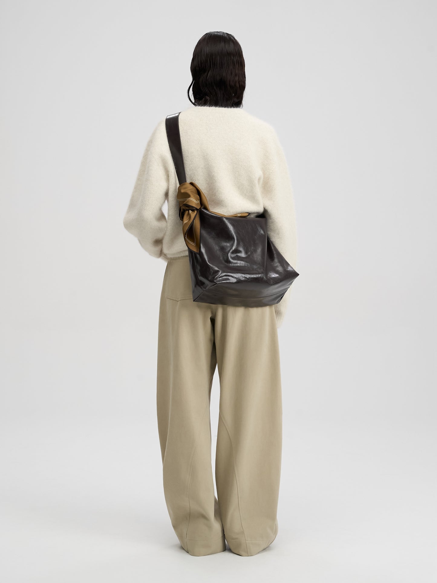 【MAGJAY 2025AW】Peach Cotton Curved Pants