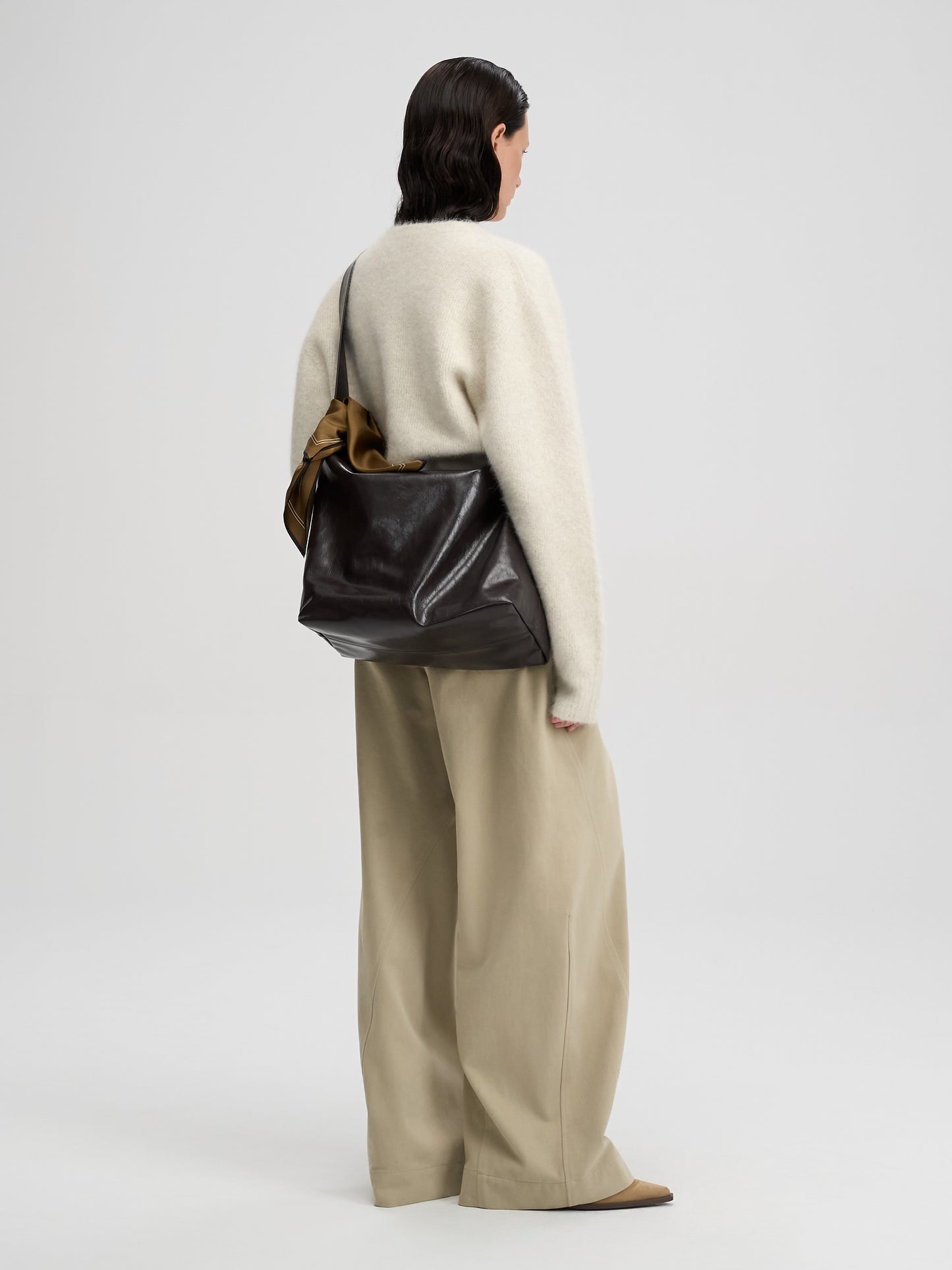 【MAGJAY 2025AW】Peach Cotton Curved Pants