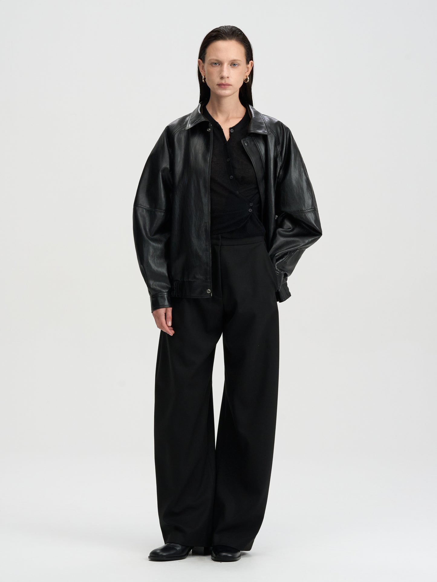 【MAGJAY 2025AW】Soft Flow Curved Pants