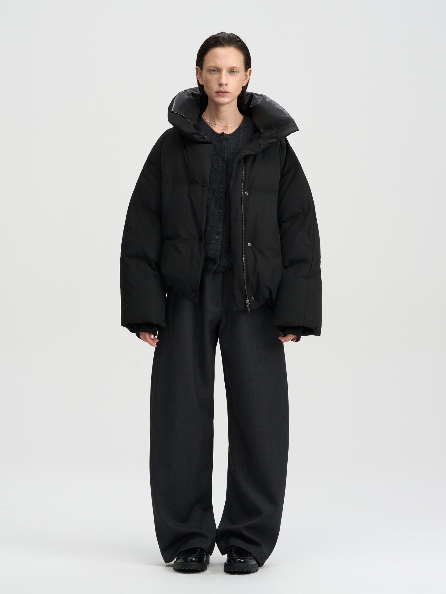 【MAGJAY 2025AW】Soft Flow Curved Pants