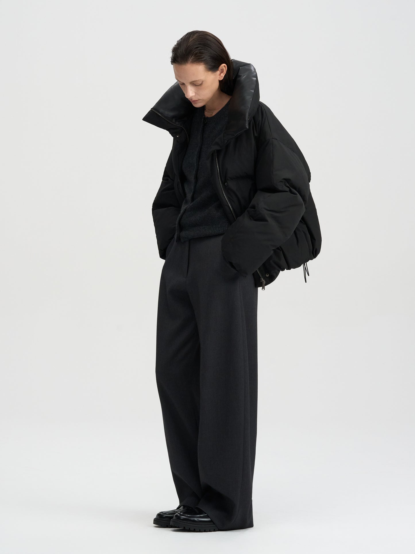 【MAGJAY 2025AW】Soft Flow Curved Pants