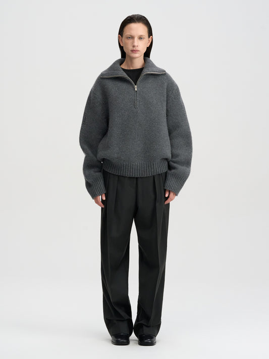 【MAGJAY 2025AW】Wool Front Pleats Trouser
