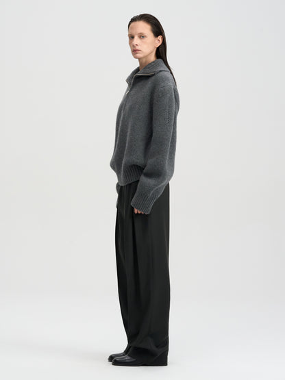 [MAGJAY 2025AW] Wool Front Pleats Trouser