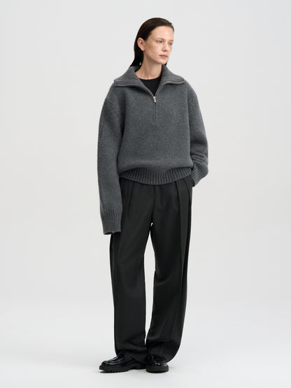 [MAGJAY 2025AW] Wool Front Pleats Trouser