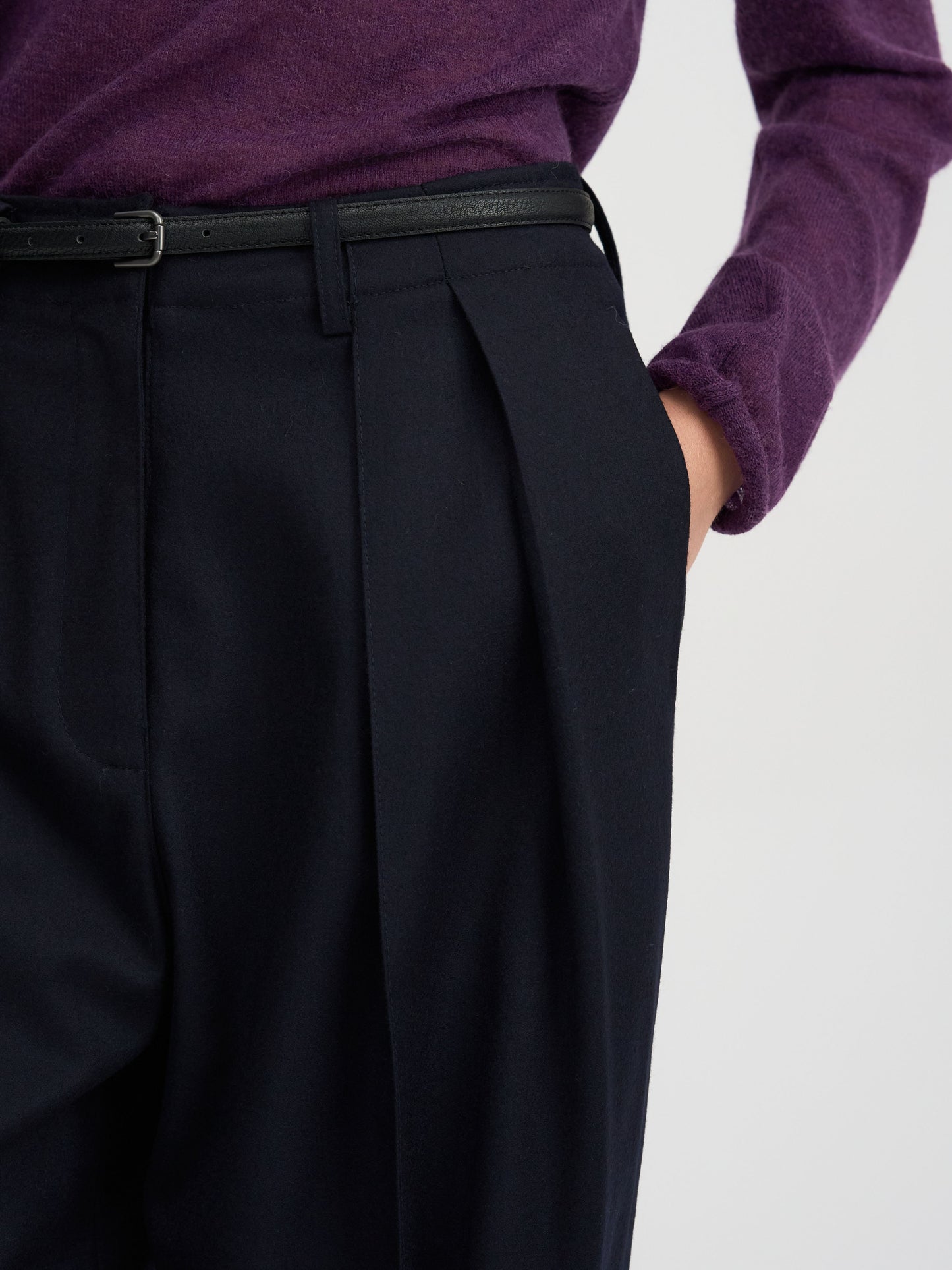 【MAGJAY 2025AW】Wool Front Pleats Trouser