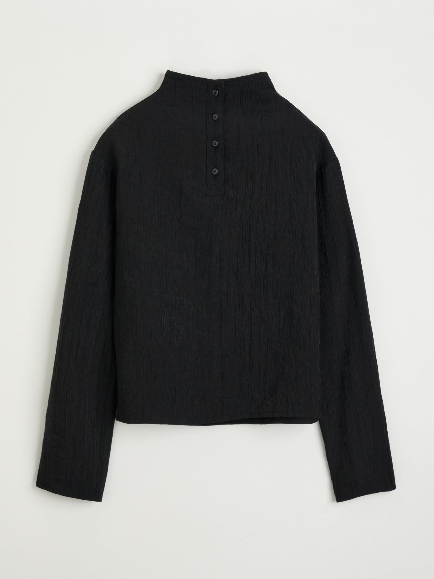 【MAGJAY 2025AW】Krinkled Half Neck Blouse