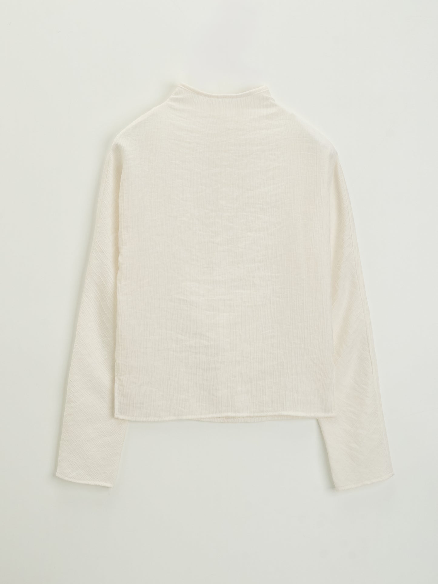 【MAGJAY 2025AW】Krinkled Half Neck Blouse