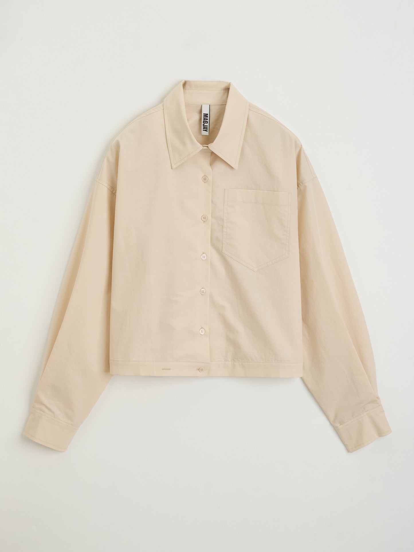 【MAGJAY 2025AW】Uno Soft Twisted Crop Shirt