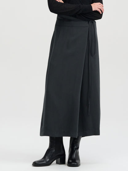 [MAGJAY 2025AW] Wrap midi skirt