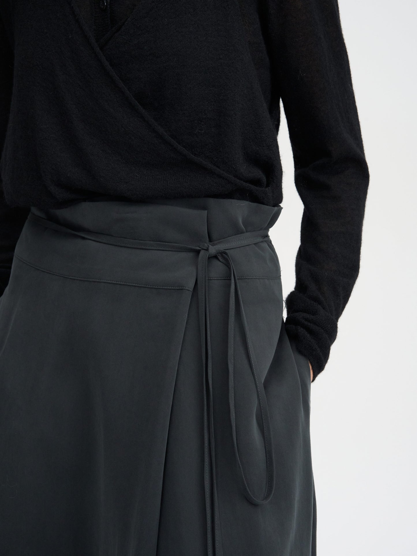 【MAGJAY 2025AW】Wrap midi skirt