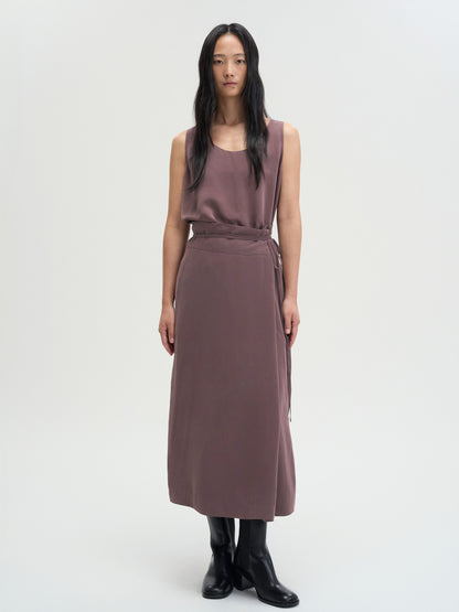 [MAGJAY 2025AW] Wrap midi skirt