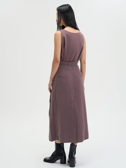 [MAGJAY 2025AW] Wrap midi skirt