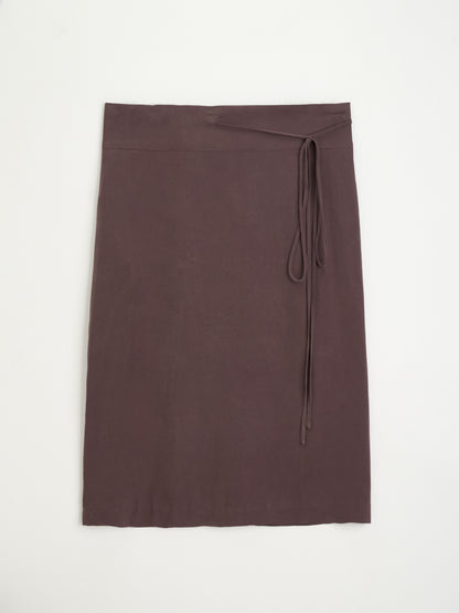 [MAGJAY 2025AW] Wrap midi skirt
