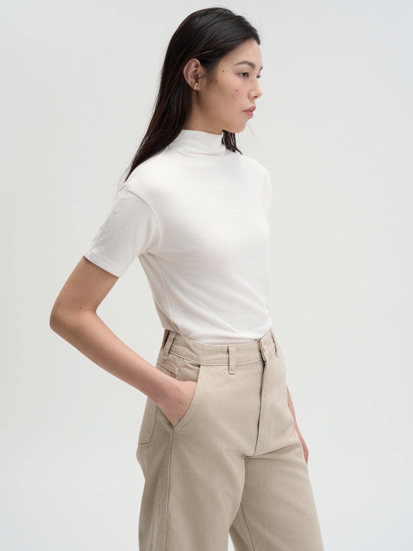 【MAGJAY 2025AW】Soft Touch High Neck Tee