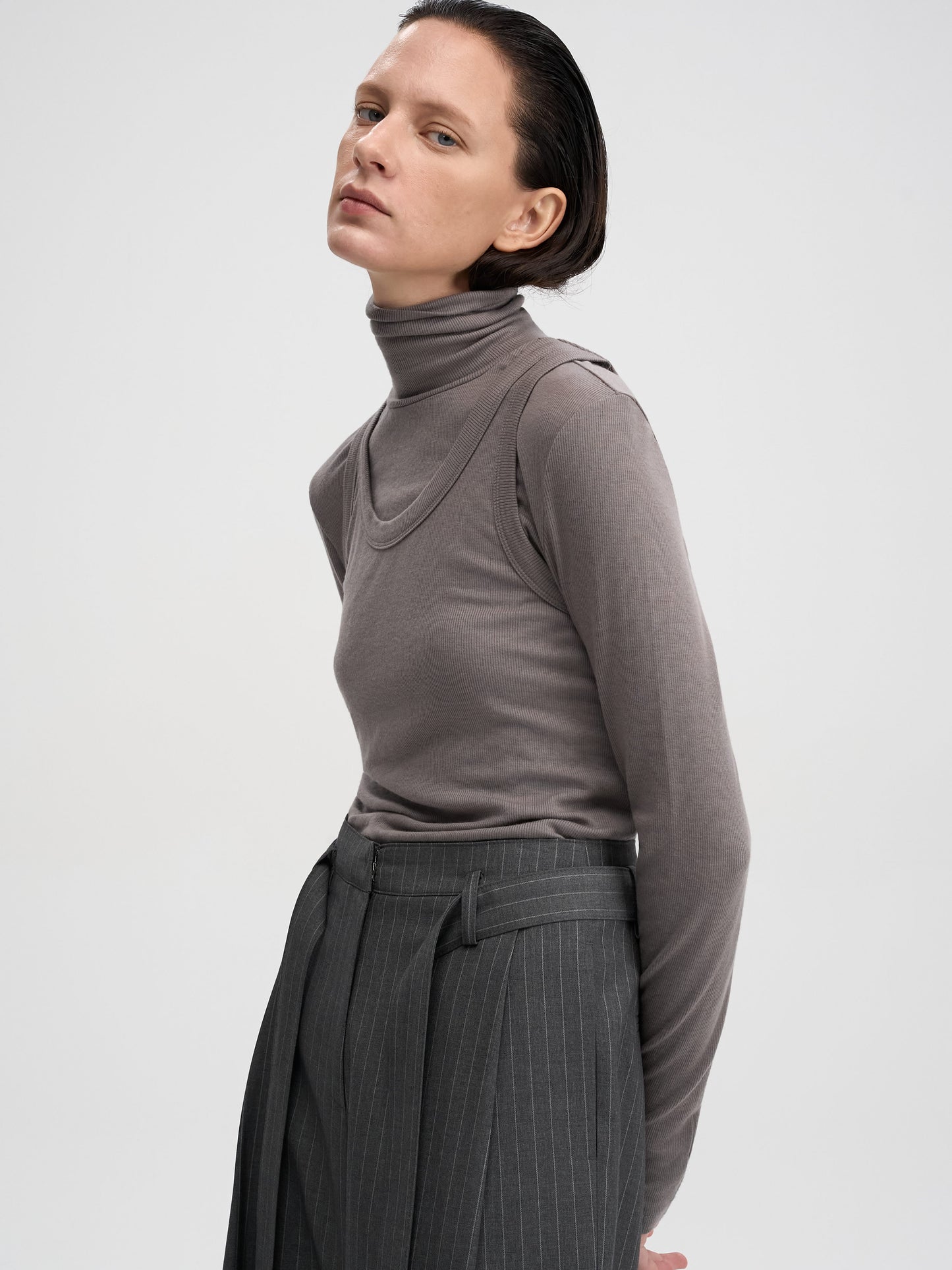 【MAGJAY 2025AW】Layered Turtleneck Set