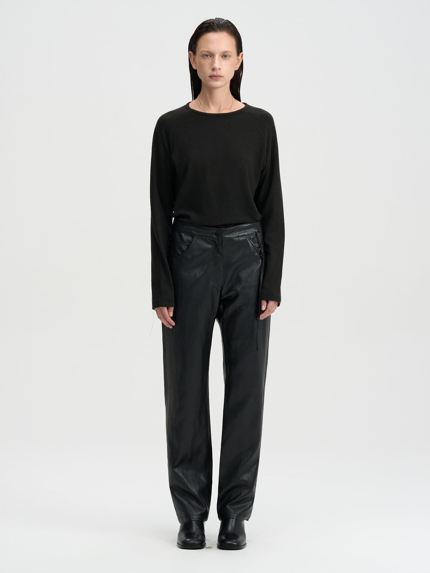 【MAGJAY 2025AW】Soft Binding Raglan T-Shirt - Black