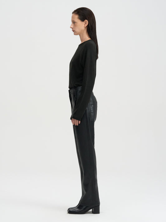【MAGJAY 2025AW】Soft Binding Raglan T-Shirt - Black