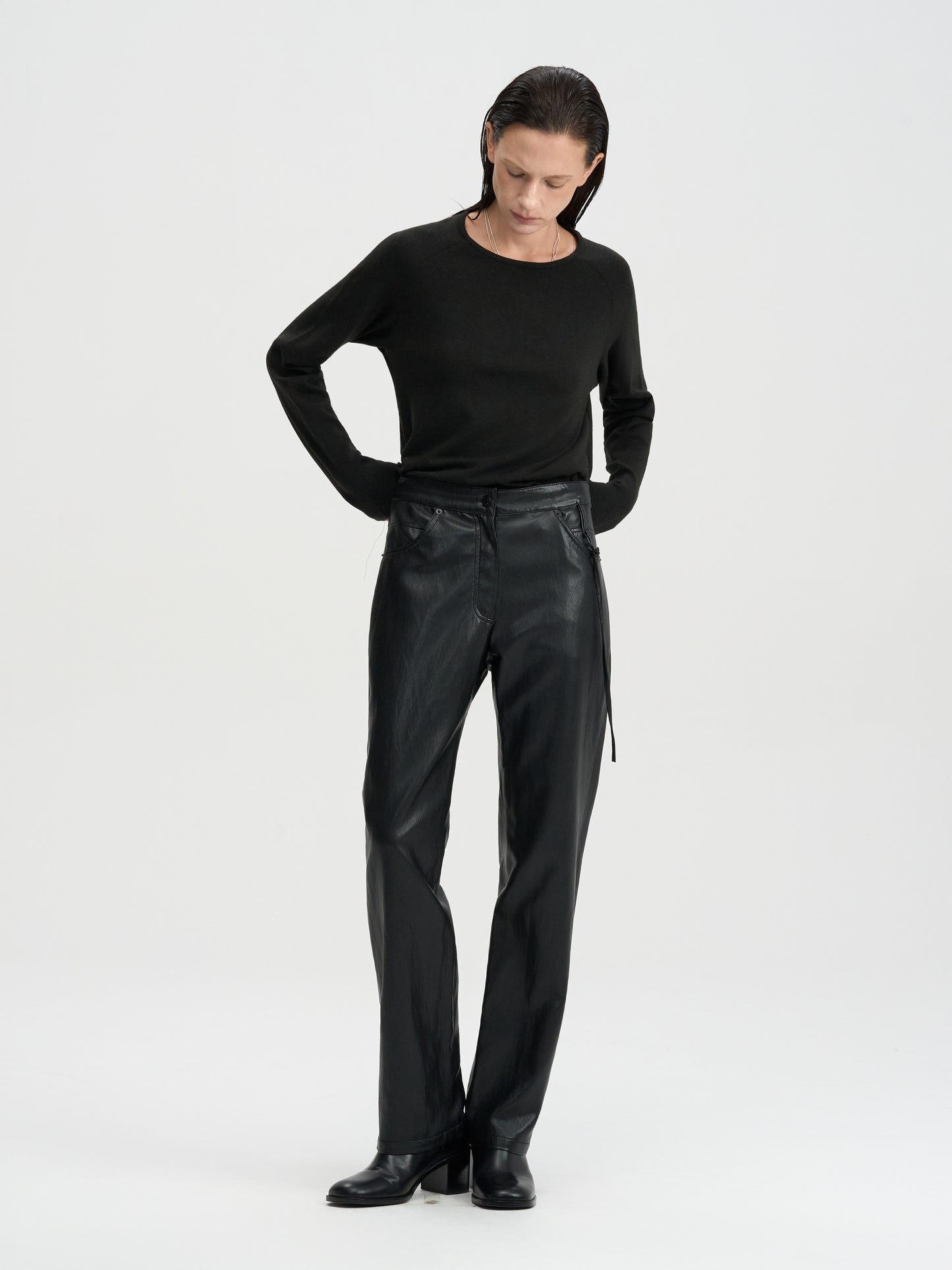 【MAGJAY 2025AW】Soft Binding Raglan T-Shirt - Black