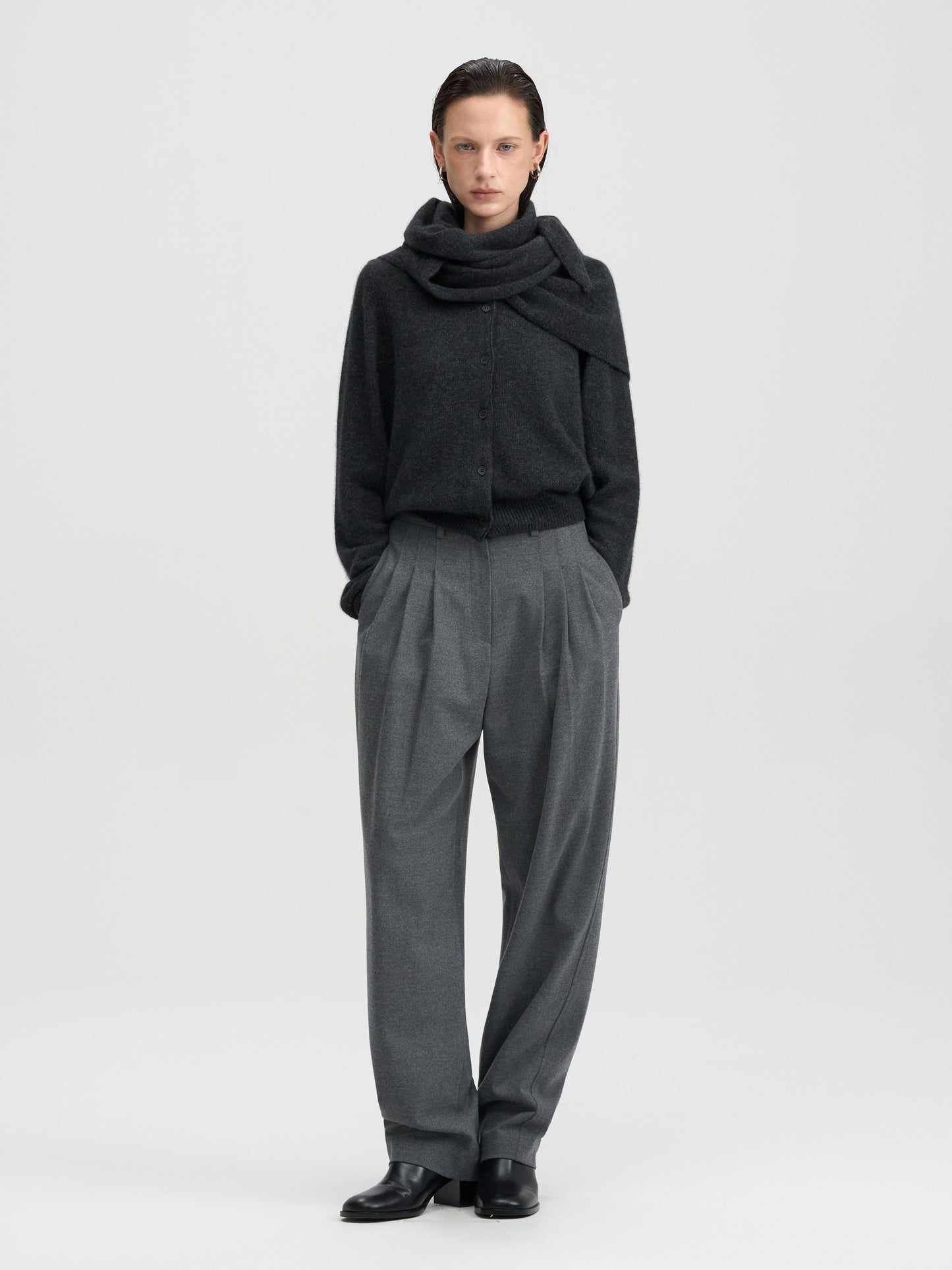 【MAGJAY 2025AW】Raccoon wool knit muffler