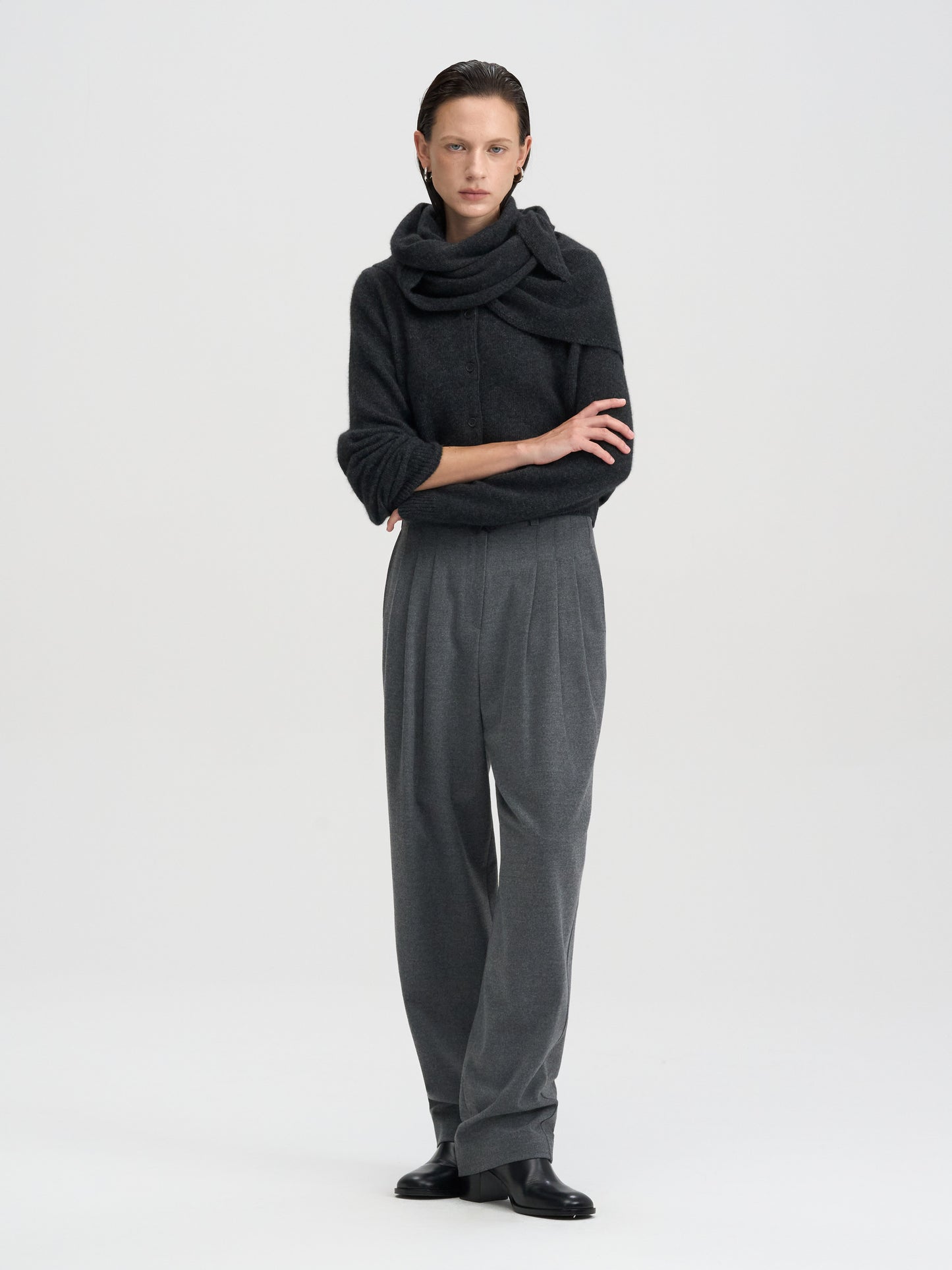 【MAGJAY 2025AW】Raccoon wool knit muffler