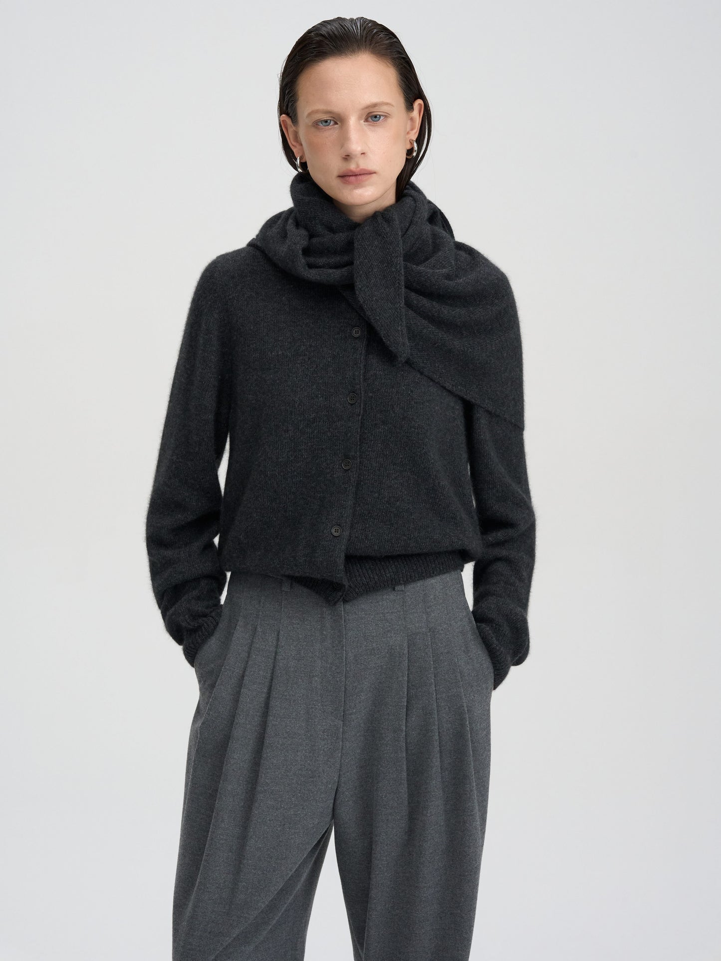 【MAGJAY 2025AW】Raccoon wool knit muffler