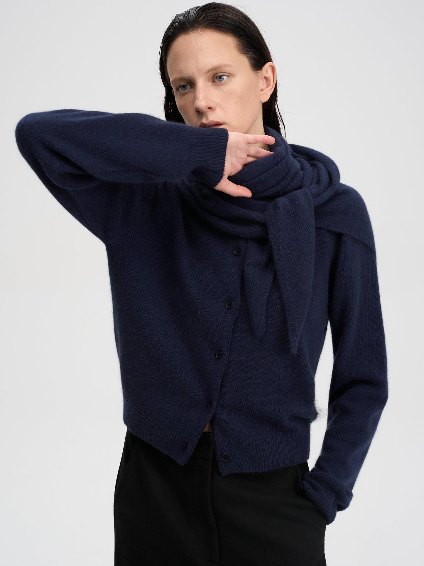 【MAGJAY 2025AW】Raccoon wool knit muffler