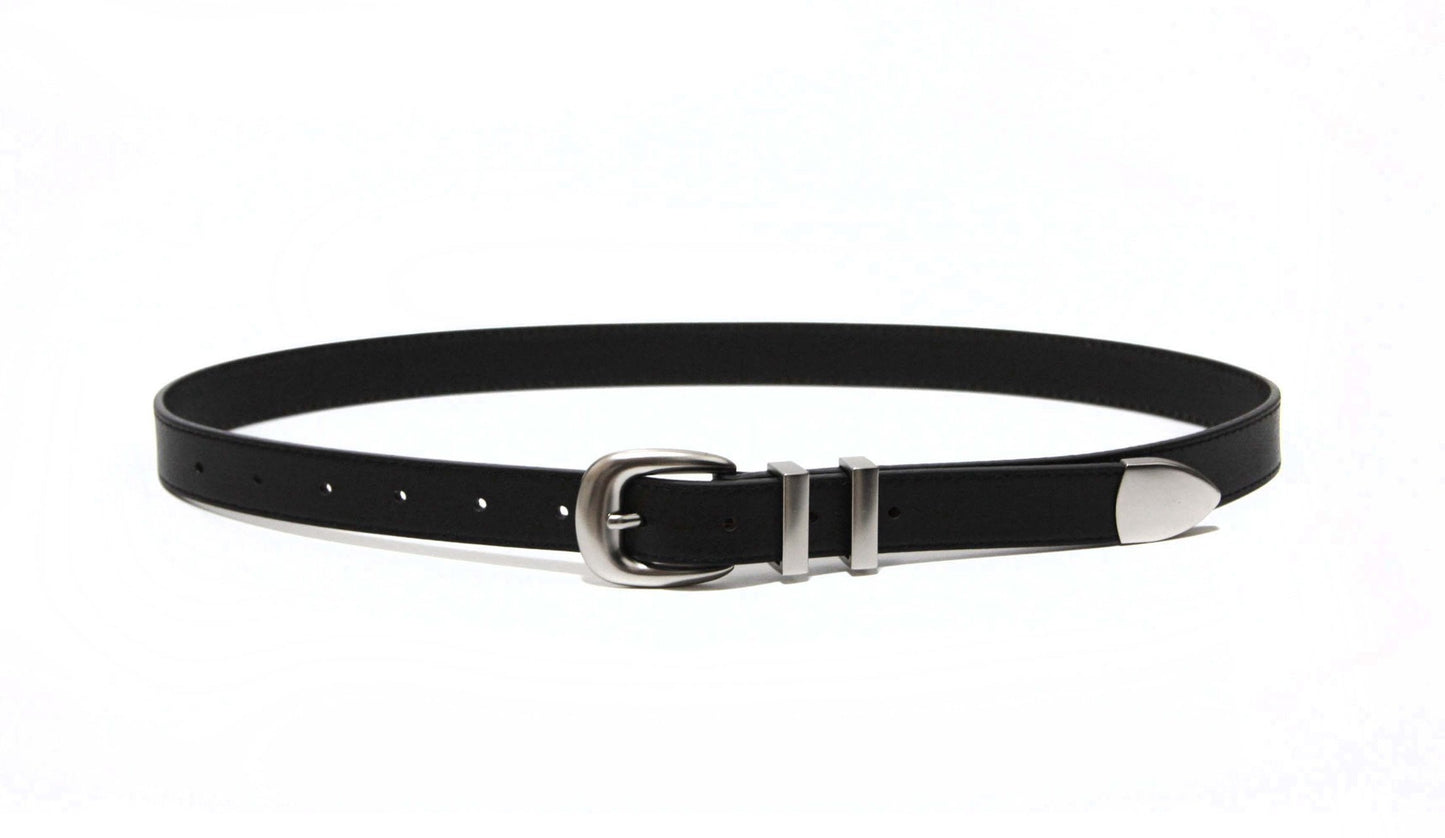 Medium Western Belt - BLACK