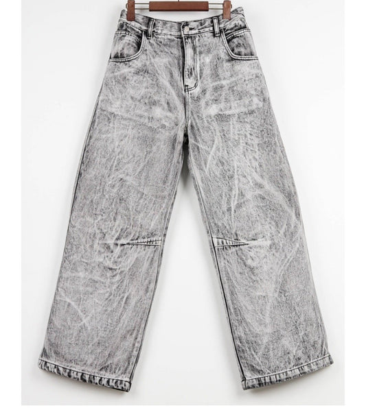 Grill-Washed Denim Vest Set-Up