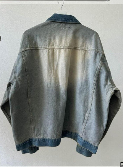 Backside Denim Jacket – Black/Blue