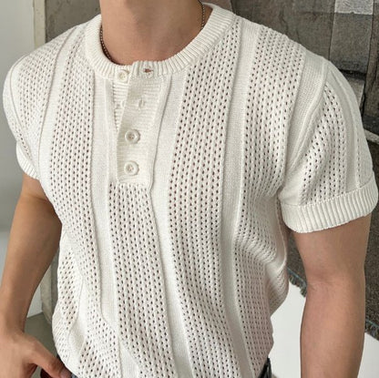 Henley Crochet Knit