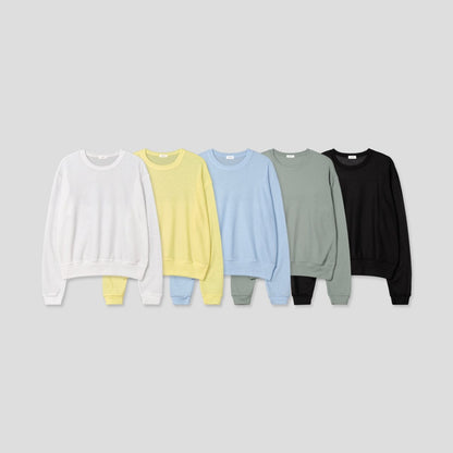 Mesh Thin Crop Summer Knit