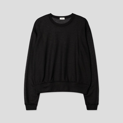 Mesh Thin Crop Summer Knit