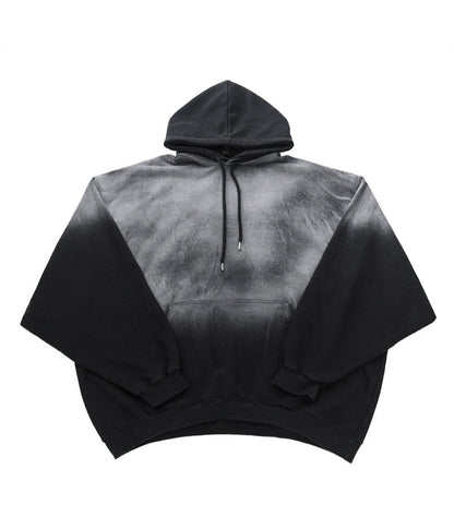 Burning Gradient Hoodie Set Up – Black