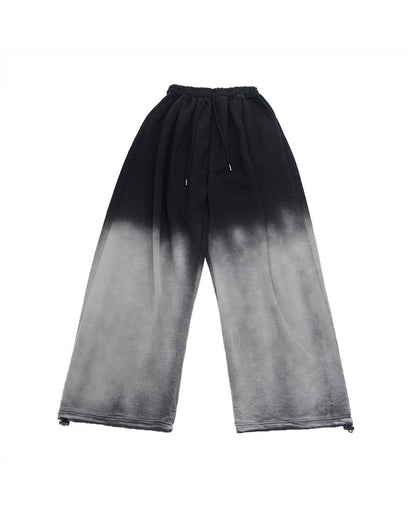 Burning Gradient Hoodie Set Up – Black