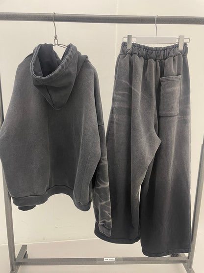 Brush-Washed Sweat Set-Up – Charcoal