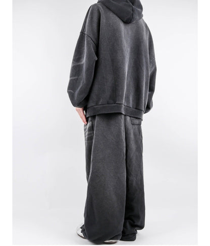 Brush-Washed Sweat Set-Up – Charcoal