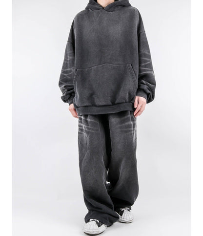 Brush-Washed Sweat Set-Up – Charcoal