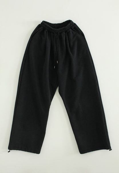 Snow-Washed Zip-Up Set Up – Black