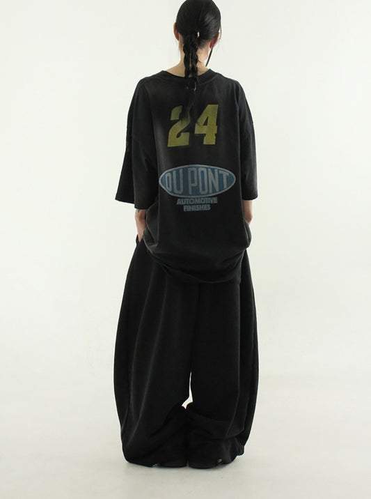 Snow-Washed Zip-Up Set Up – Black