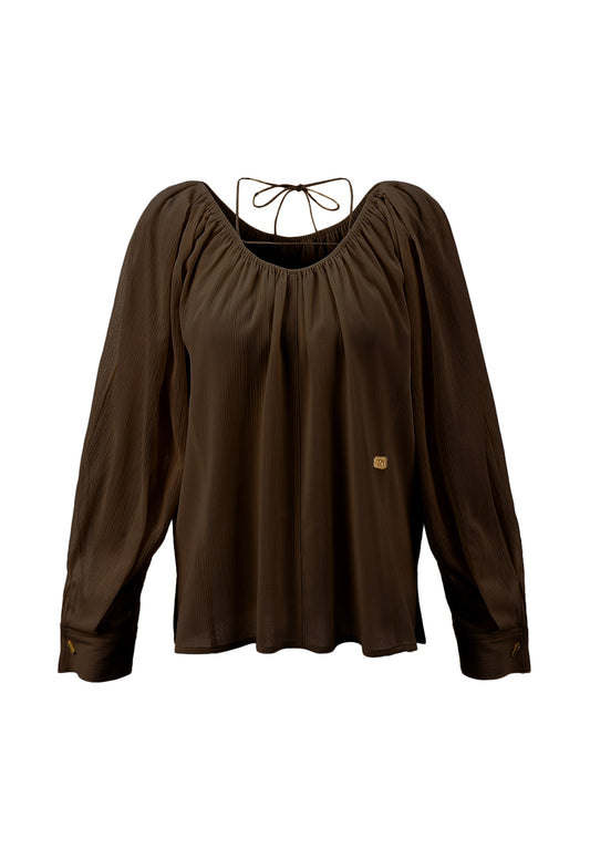 【RENEJ 2025AW】Frilly Off-shoulder Blouse