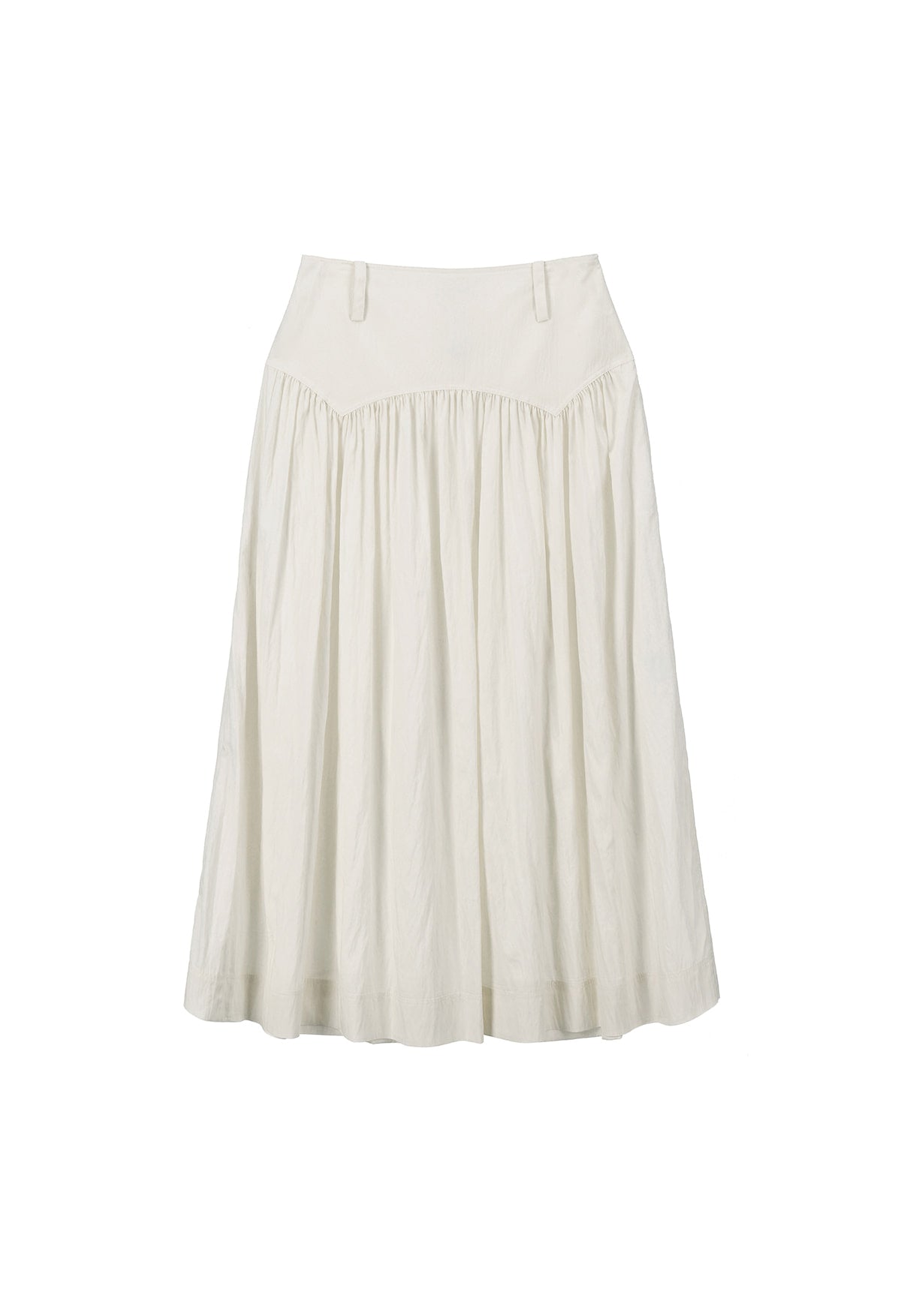 RENEJ Windy Flare Long Skirt, Korean Fashion, Korean Brand