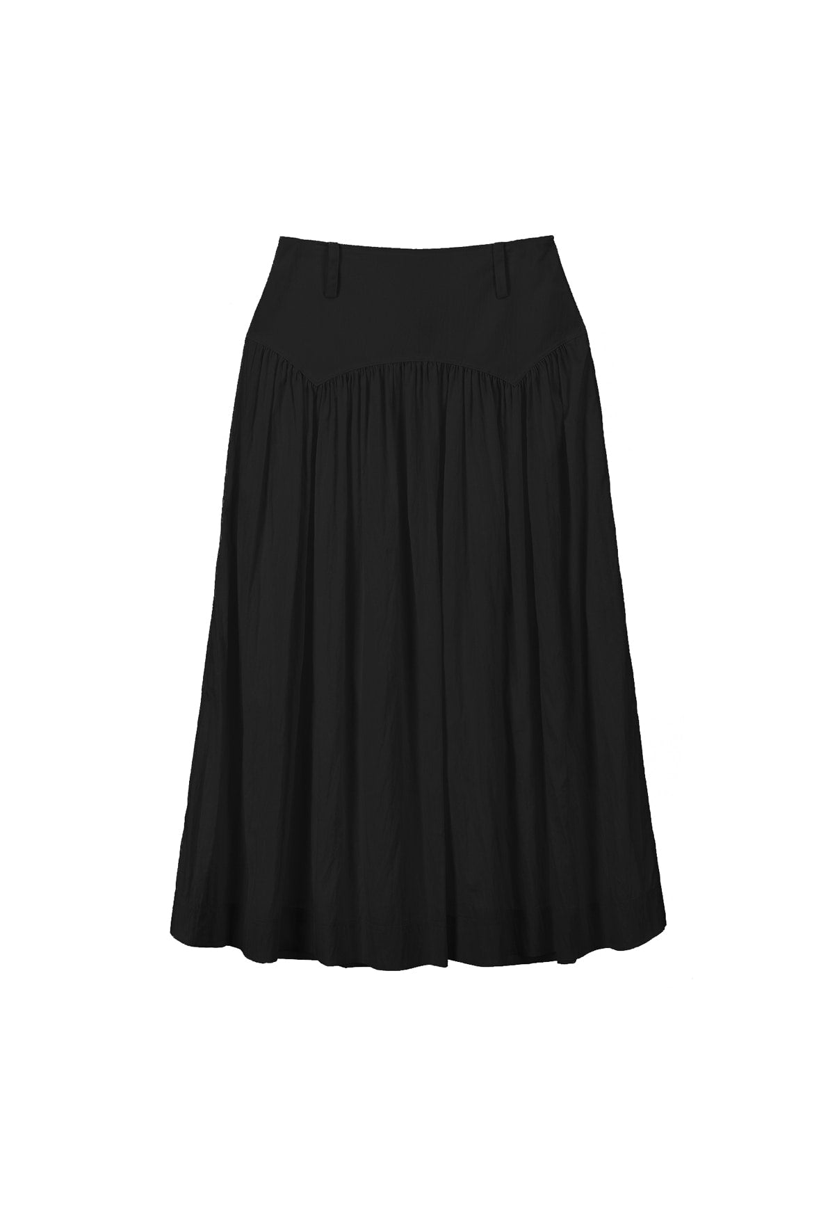 RENEJ Windy Flare Long Skirt, Korean Fashion, Korean Brand