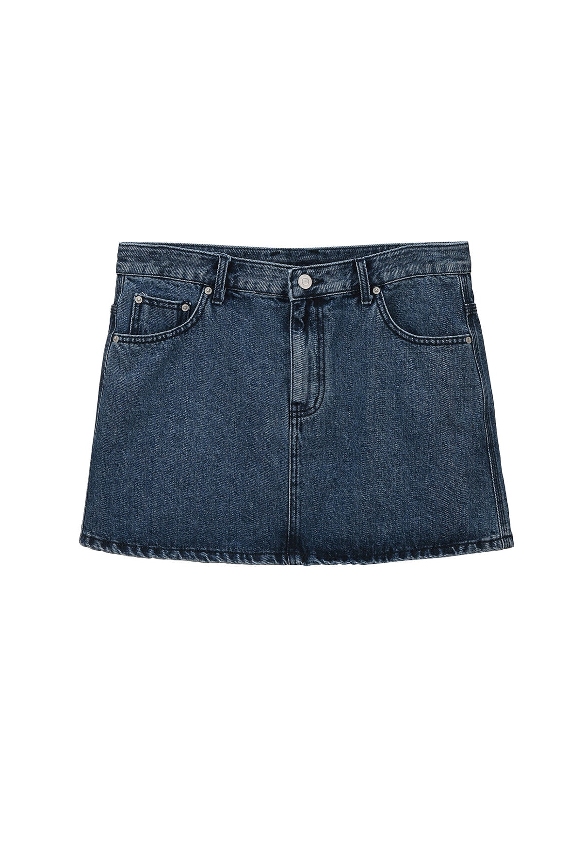 [RENEJ 2025AW] Row Denim Mini Skirt
