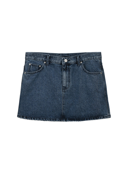 [RENEJ 2025AW] Row Denim Mini Skirt