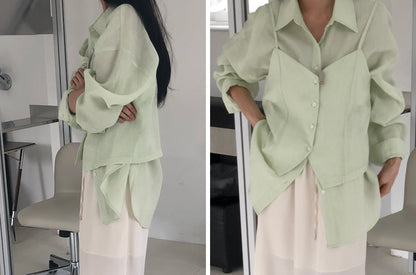 【REPELLER 2025SS】Linen Bustier