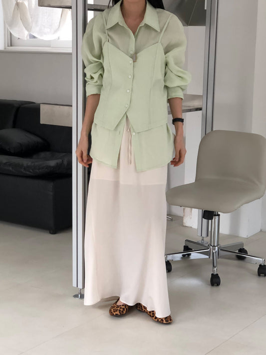 【REPELLER 2025SS】Linen Bustier