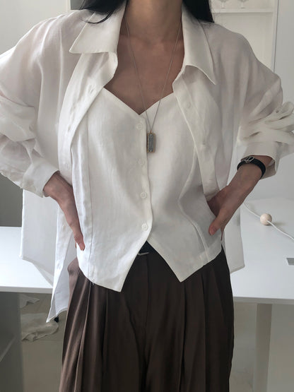 【REPELLER 2025SS】Linen Bustier
