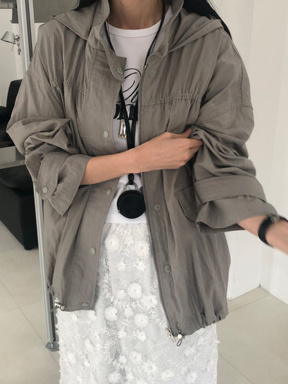 【REPELLER 2025SS】Puckering Wind Jumper