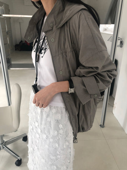【REPELLER 2025SS】Puckering Wind Jumper