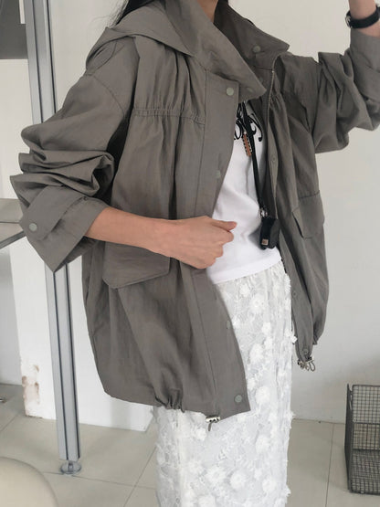 【REPELLER 2025SS】Puckering Wind Jumper